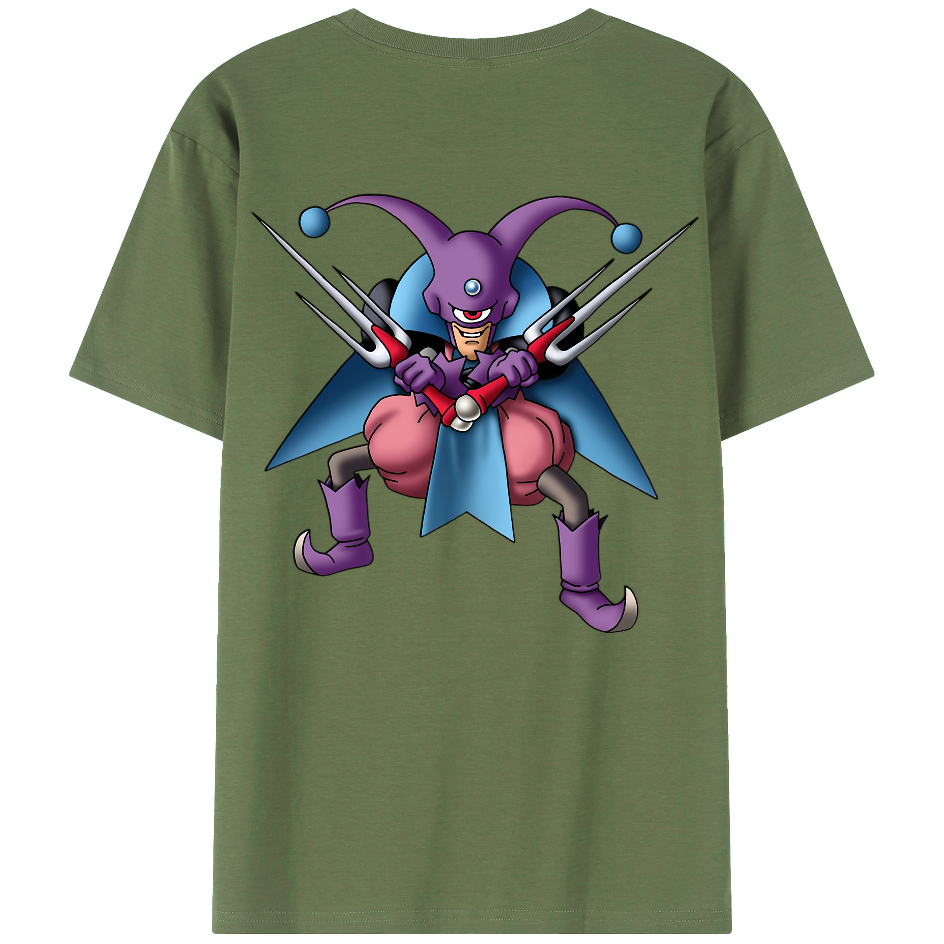 （画像用） ドラゴンクエスト Doragon Kuesuto Dragon Quest 綿100％ メンズ半袖Tシャツ（バックプリント） 通気性